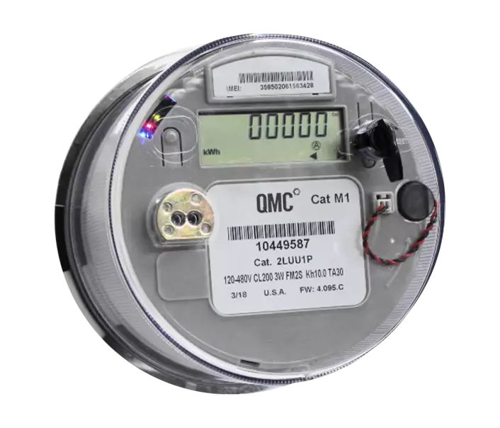image of a socket electricity meter from QMC
