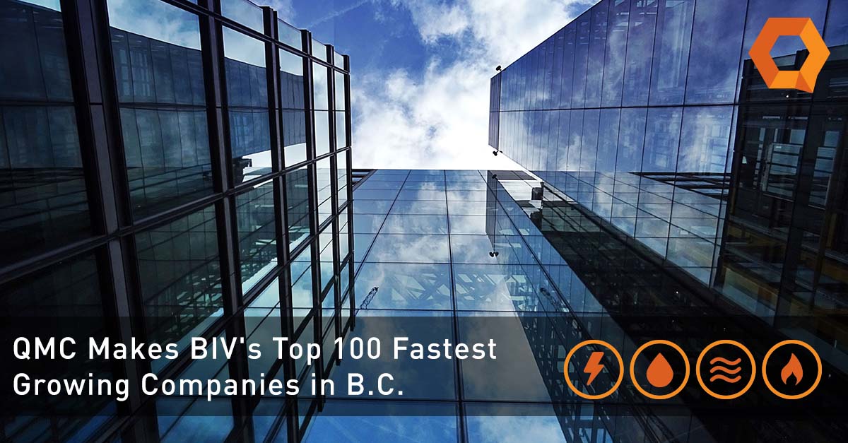 Photo of building in Vancouver. QMC ranks as number 33 in BIV fastest growing companies.