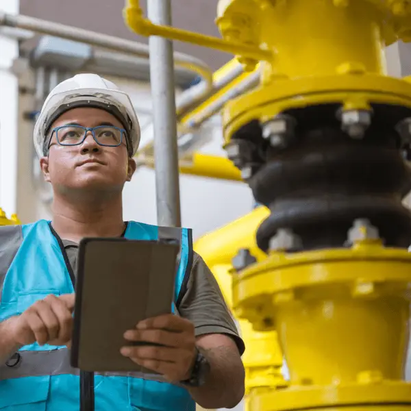 image of technician working on temporary meter services