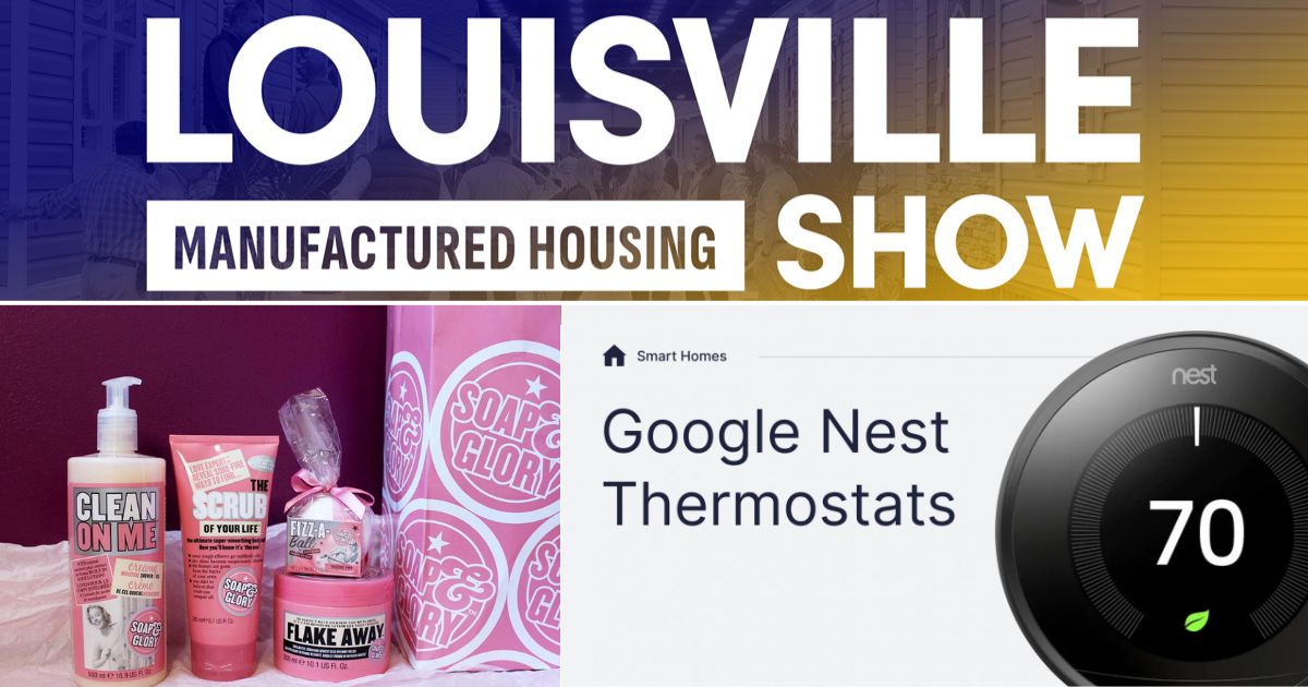 Water Submetering Giveaway items, nest thermostat and soap and glory
